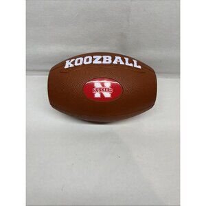 Rare Genuine Official Koozball Football Huskers Can Cooler Koozie Brown NFL NCAA
